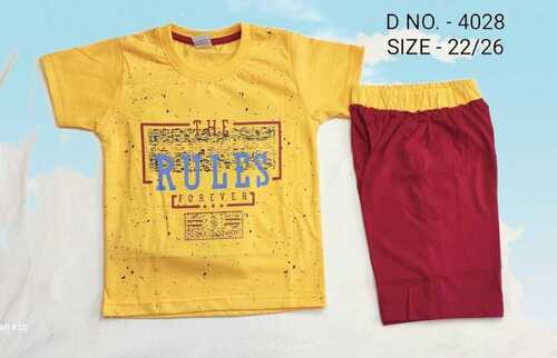 Boys Printed T-shirt and Shorts Set