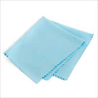Microfiber Car Cleaning Cloth - Cotton Blend, 400x400mm, Sky Blue | Effective For Glass, Window, And Optical Surface Cleaning
