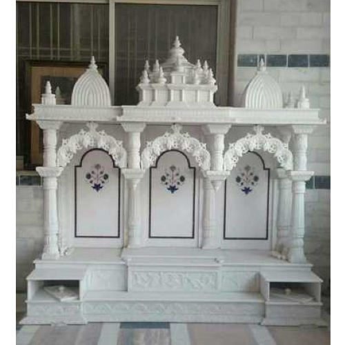 White Indian Marble Pooja Temple for Home Exclusive