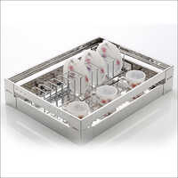 Cup And Saucer Perforated Square Profile Basket