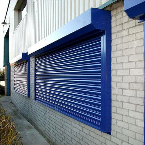 Blue Armourguard Security Rolling Shutter