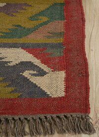 Kilim Jute Wool Rug