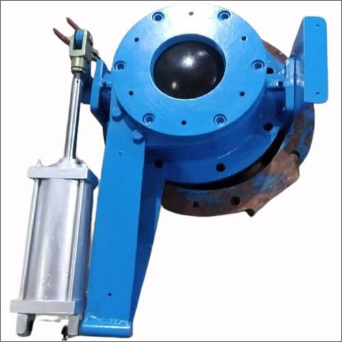 Industrial Dome Valve - 400 NB Size, Blue Color | Suitable for Cement Factory, Power Plant, Sugar Plant Usage