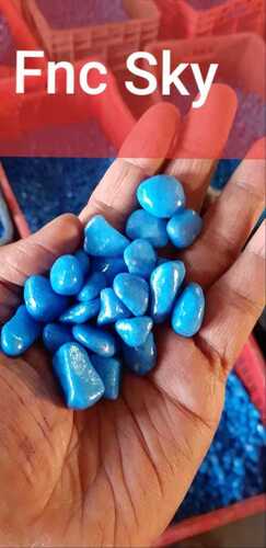 Sky blue decorative stone