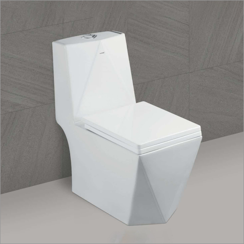 Square White Closed Front One Piece Toilet Seat