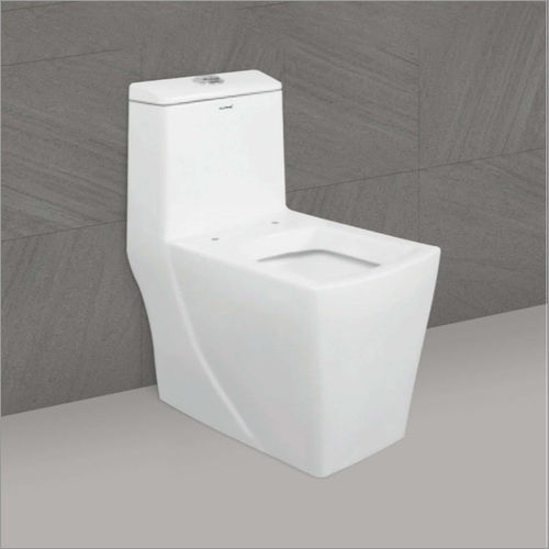 White Open Front One Piece Toilet Seat