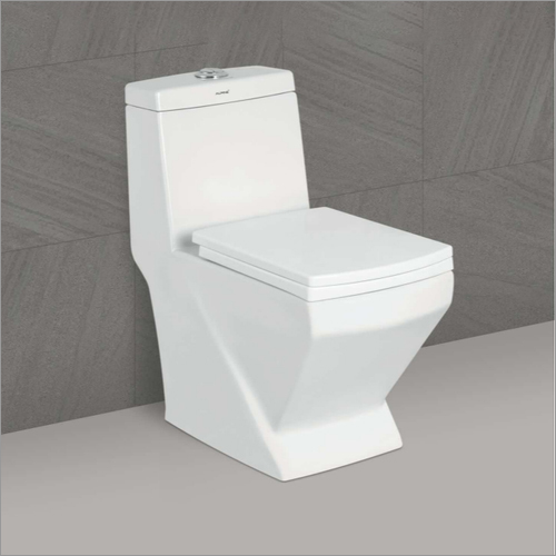 White Ceramic Close Front One Piece Toilet Seat