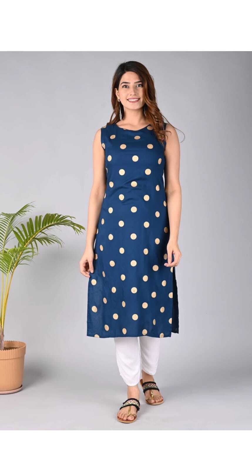 Cotton ladies kurtis with Pant