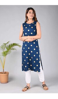 Cotton ladies kurtis with Pant