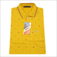 Mens Dotted Collar T Shirt