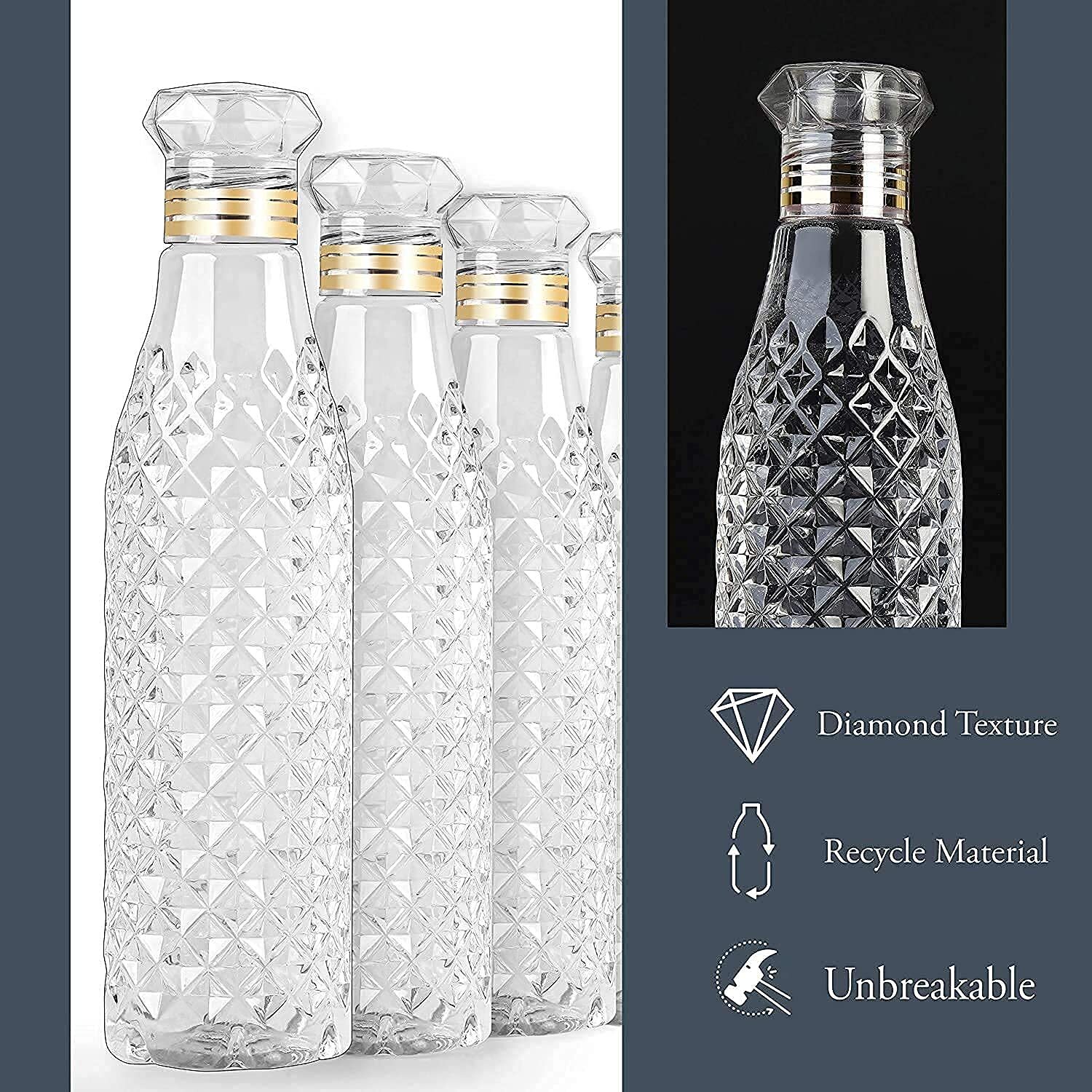 Diamond Shape Plastic Fridge Bottle