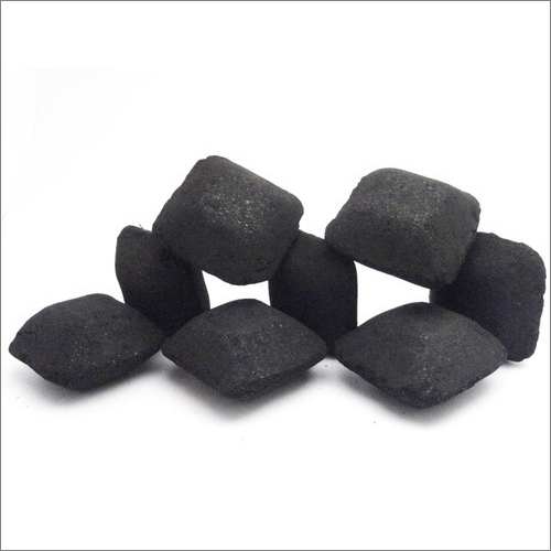 Blackish Gray Coconut Shell Charcoal Briquettes