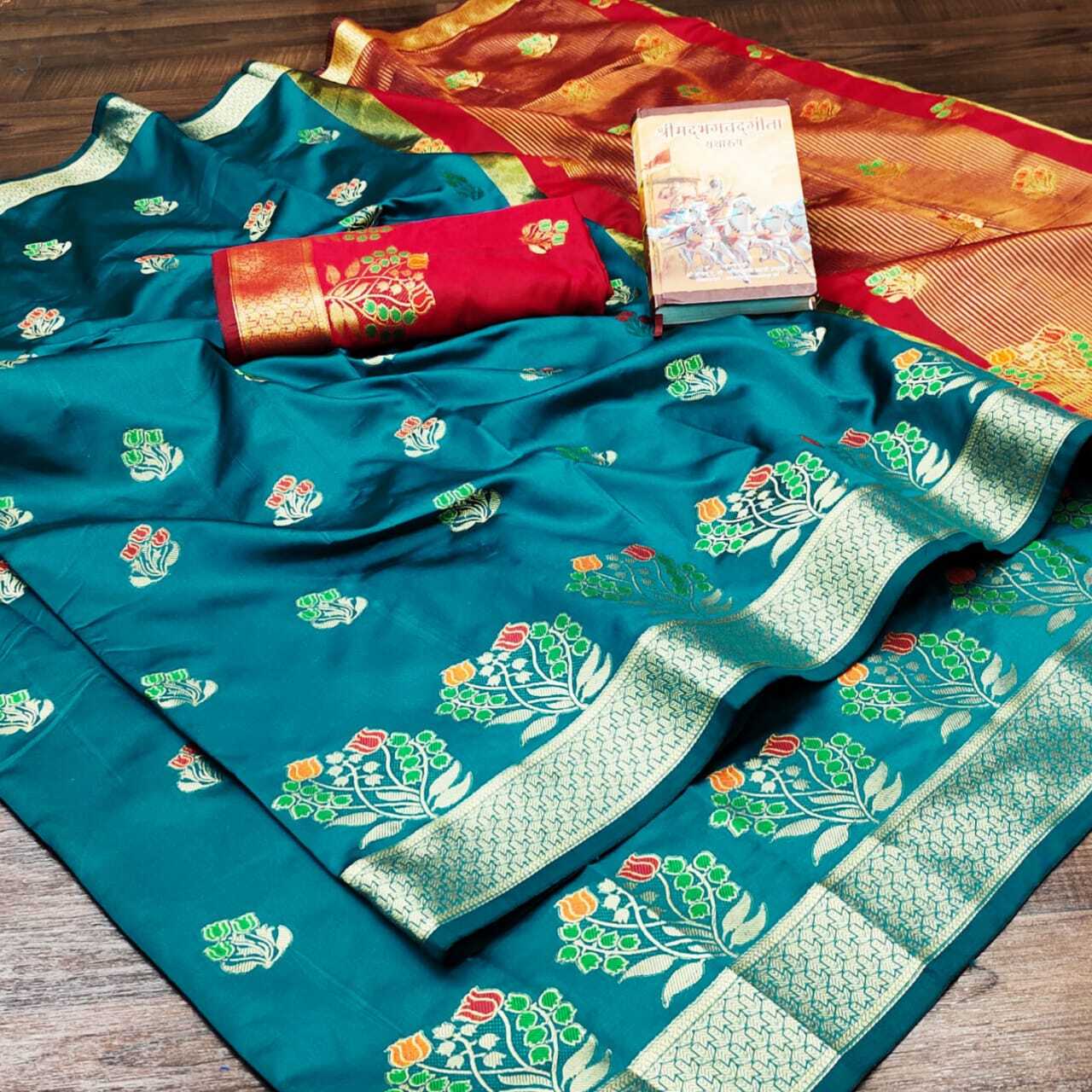 Pure Soft Litchi Kanjivaram Silk