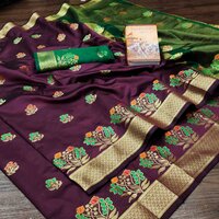 Pure Soft Litchi Kanjivaram Silk