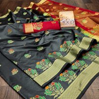 Pure Soft Litchi Kanjivaram Silk