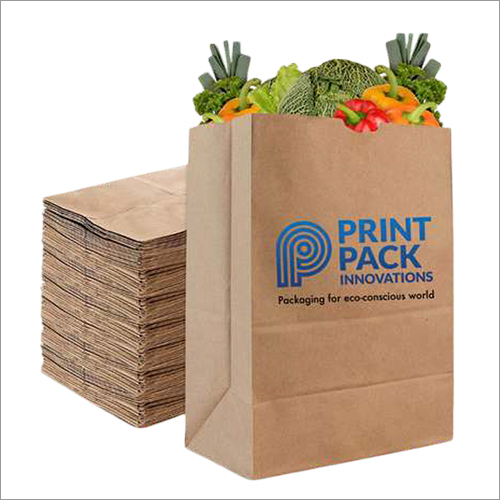 Printed Paper Grocery Bag