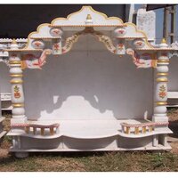 Indian White Marble Pooja Mandir