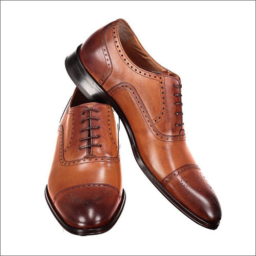 Plain Brown Leather Formal Shoes