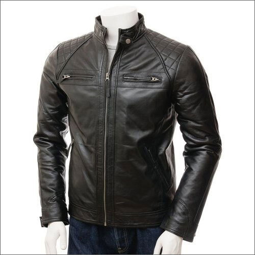 Mens Black Leather Jacket