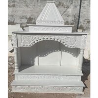 White Indian Marble Pooja Mandir Home Decor