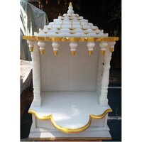 Pure White Stone Crafts Marble Temple