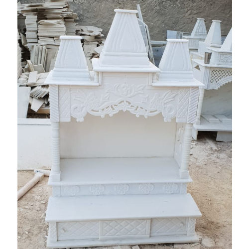 Sculpture Hindu White Marble Pooja Temple Marble Mandir