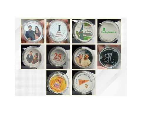 Customized Silver Coin - 999 Purity Various Diameters | Digital Image Customization Proof Finish Unique Keepsake in Protective Case Fine Craftsmanship