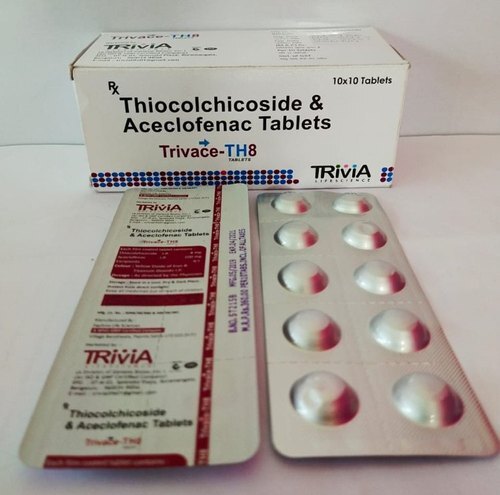 Aceclofenac And Thiocolchicoside Tablets By 6 DEGREE PHARMA
