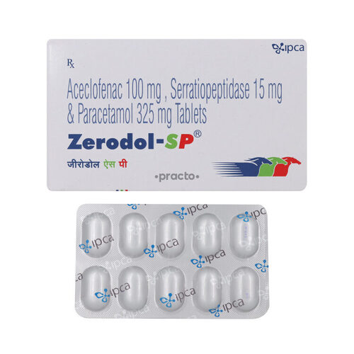 Aceclofenac Paracetamol And Serratiopeptidase Tablets By 6 DEGREE PHARMA