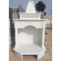 White Marble Indoor Handmade Temple