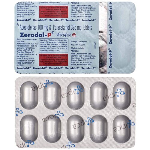 Aceclofenac And Paracetamol Tablets By 6 DEGREE PHARMA