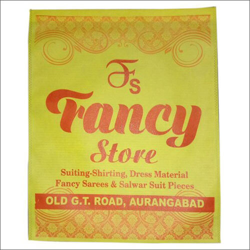 Yellow Printed Non Woven Bag