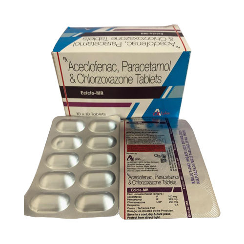 Aceclofenac Paracetamol And Chlorzoxazone Tablets