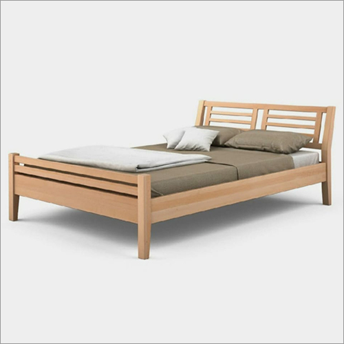 Wooden Bed Without Storage