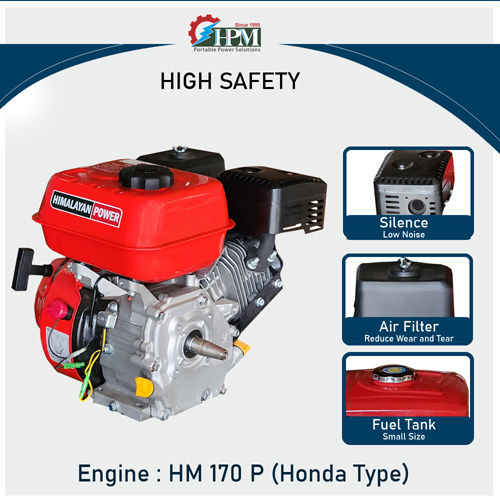 5.5 HP Petrol Engine Multipurpose Model GE-170P Recoil Start