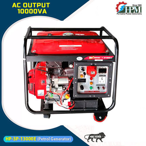 3 Phase 10 Kva Portable Petrol Generator Recoil And Self Start Model Hp-3p-13000e Dimension (L*w*h): 750x550x675 Millimeter (Mm)