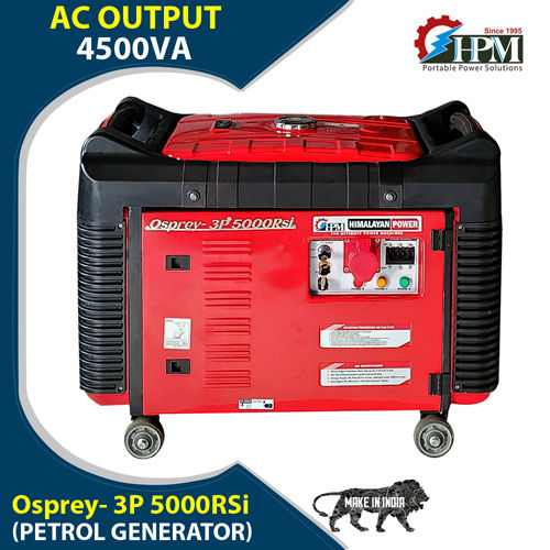 Portable 3 Phase Petrol Generator Model Osprey GE-3P-5000RSi Recoil and Self Start