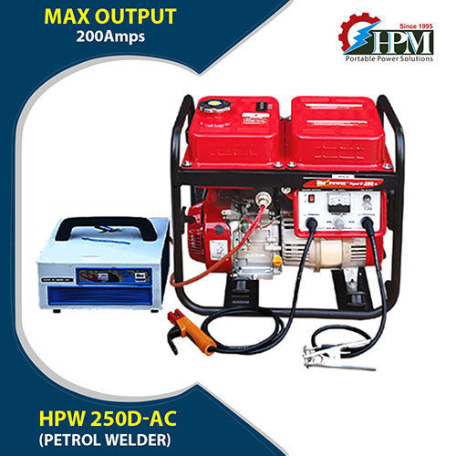 1.2 KVA  AC Output Petrol Welding Generator 200 Amps Model HPW-250D-AC
