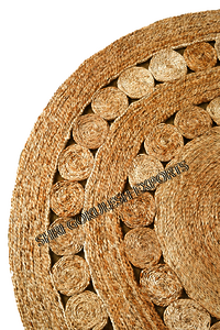 Indian Modern Design Handmade Braided Jute Carpets