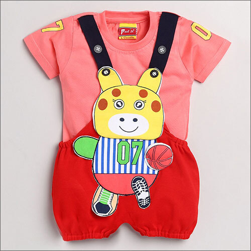 Washable Kids Hs Red Dungaree