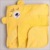 Kids Foam Hood Yellow Towel