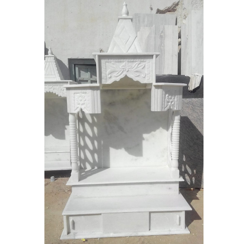Hindu White Marble Temple for Home