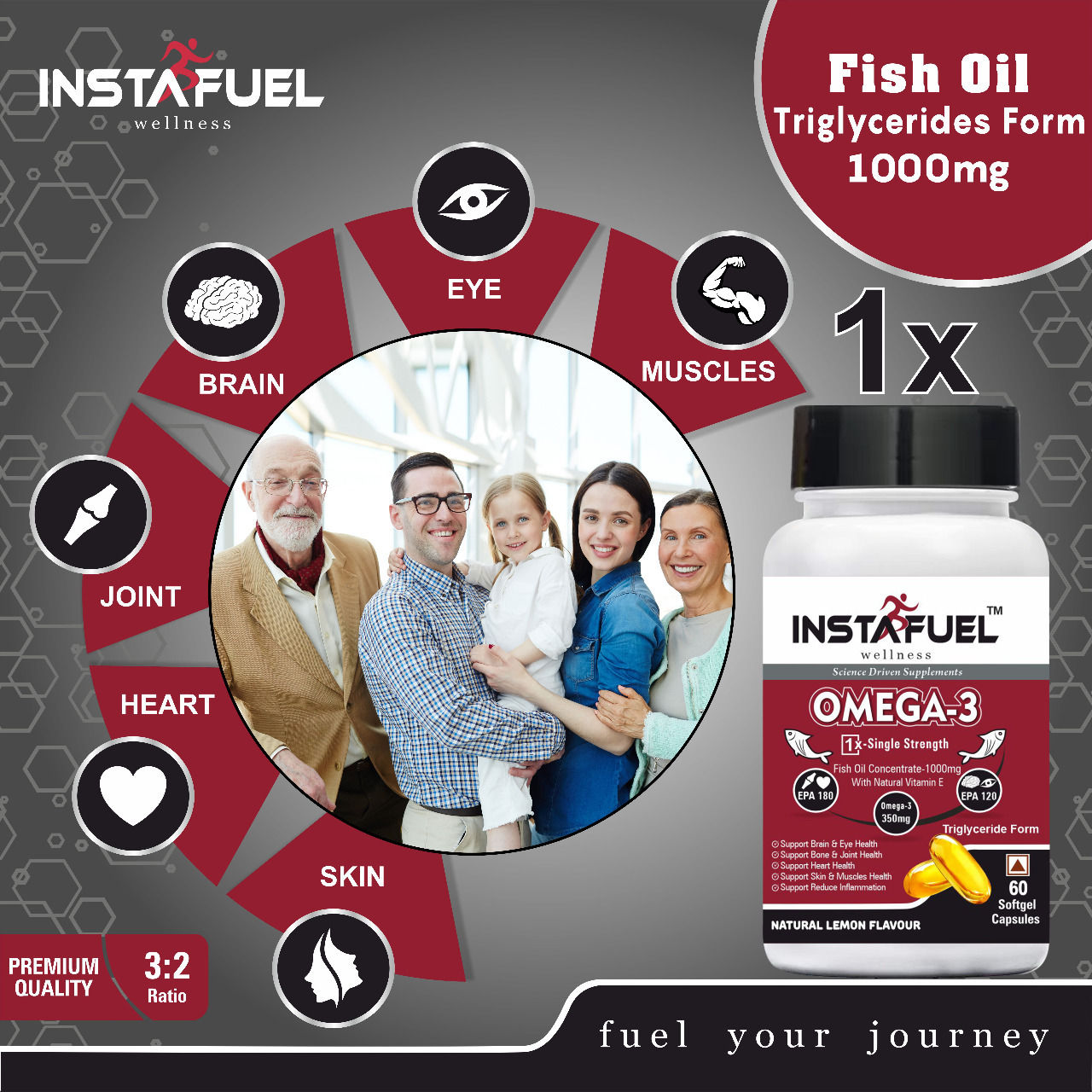 Omega 3 Fish Oil  Softgel Capsules