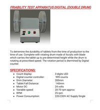 Tablet Friability Tester