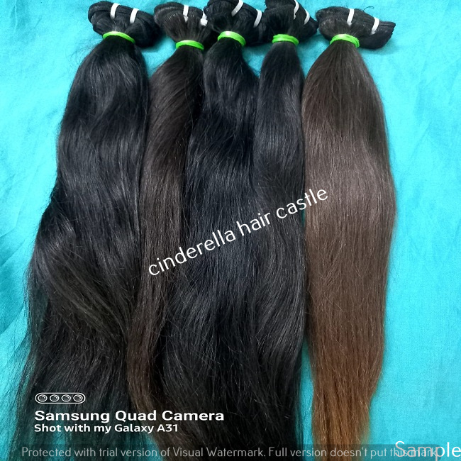 2022 Hair Bundles Remy virgin virgin human machine weft straight hair