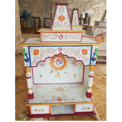 Latest Hindu White Marble Temple for Home