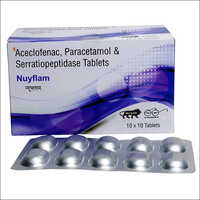 Aceclofenac Paracetamol And Serratiopeptidase Tablets