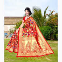 Pasmena Kashmiri Silk Saree with Blouse
