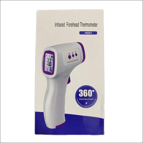 White Infrared Forehead Thermometer