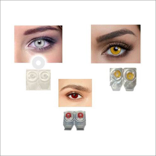 White Red and Yellow Crazy One Day Lenses  Horror Lenses  Halloween Contact Lenses